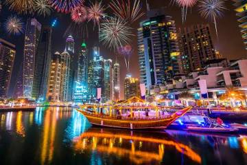 «دبی»؛ زیباترین شهر جهان در شب