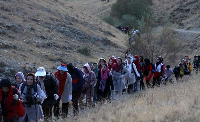 علاقه مندی زنان ایرانی به طبیعت گردی