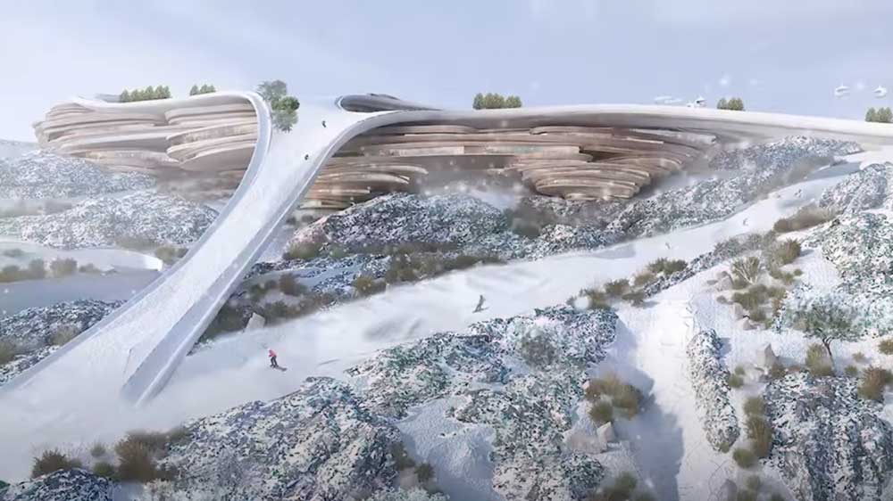 اولین پیست اسکی روباز خلیج فارس در عربستان