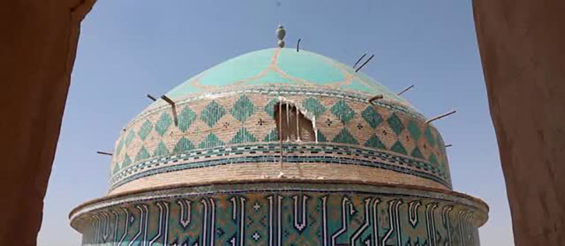 ریزش ۳۰ متری مسجد امیر چخماق یزد