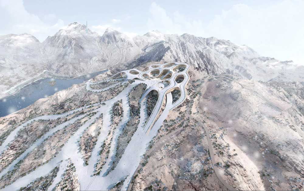 تصویر پیست اسکی عربستان، تروجنا 