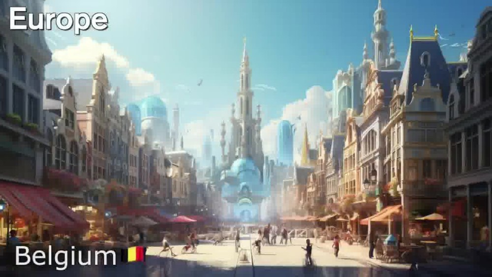 بازسازی تصویر کشورها در سال ۵۰۰۰ میلادی با هوش مصنوعی - بلژیک