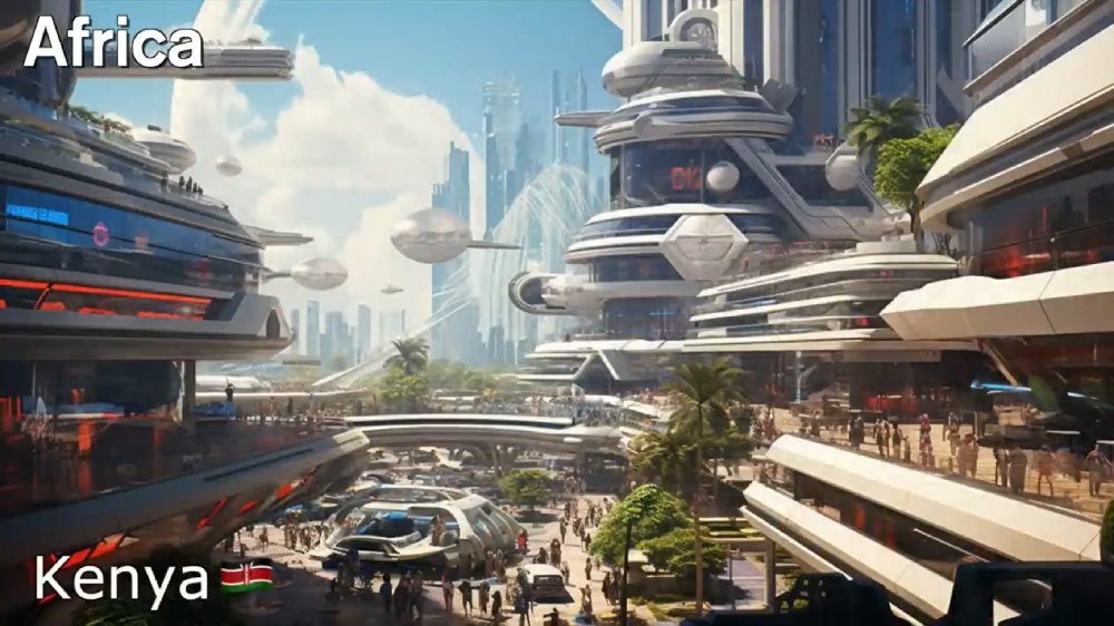 بازسازی تصویر کشورها در سال ۵۰۰۰ میلادی با هوش مصنوعی - کنیا