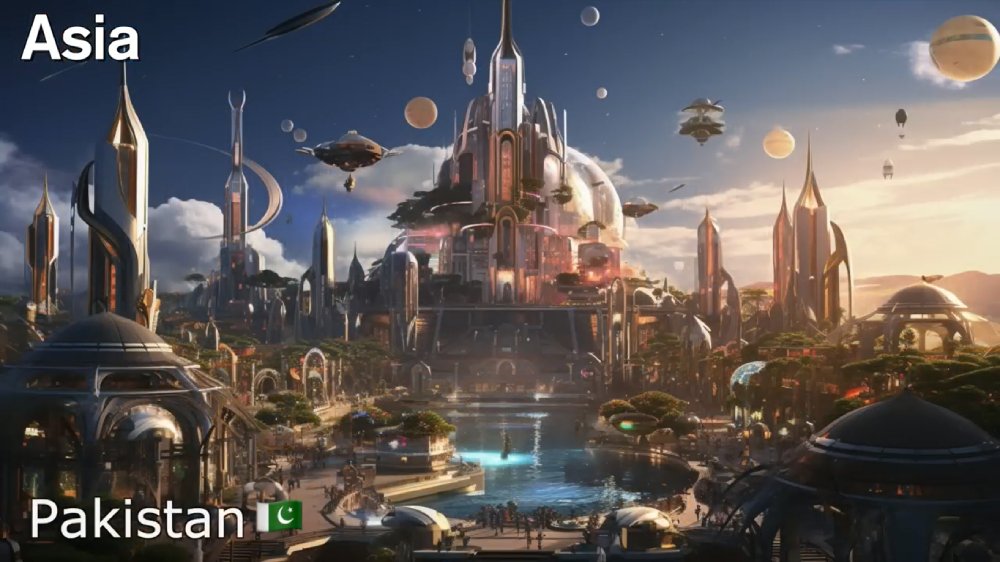 بازسازی تصویر کشورها در سال ۵۰۰۰ میلادی با هوش مصنوعی - پاکستان