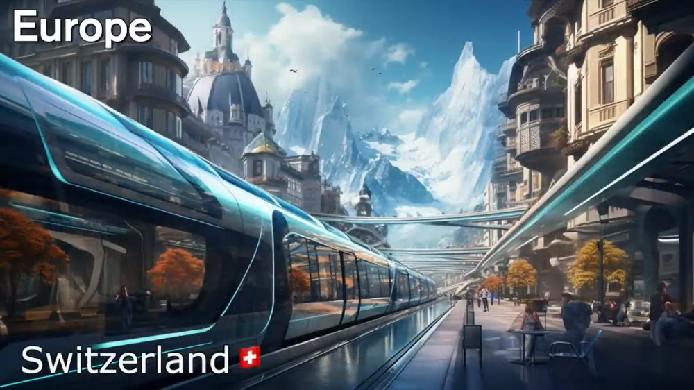 بازسازی تصویر کشورها در سال ۵۰۰۰ میلادی با هوش مصنوعی - سوئیس