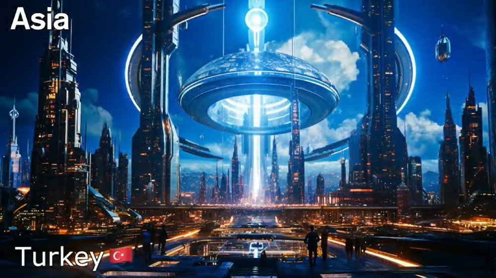 بازسازی تصویر کشورها در سال ۵۰۰۰ میلادی با هوش مصنوعی - ترکیه