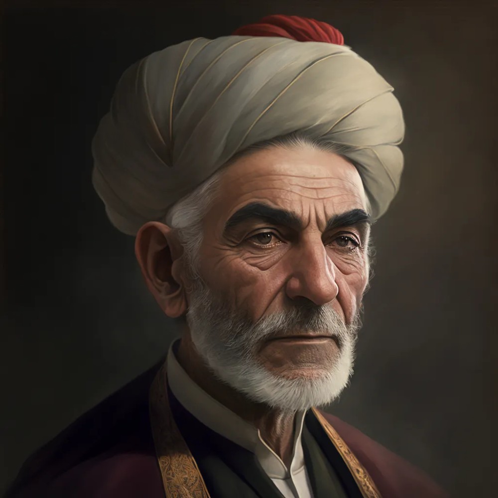 بازسازی چهره شاعران ایرانی با هوش مصنوعی Midjourney - عطار نیشابوری