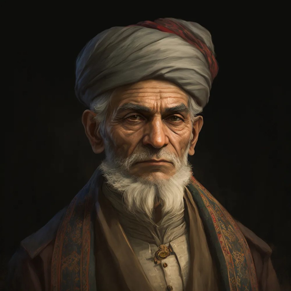 بازسازی چهره شاعران ایرانی با هوش مصنوعی Midjourney - فردوسی