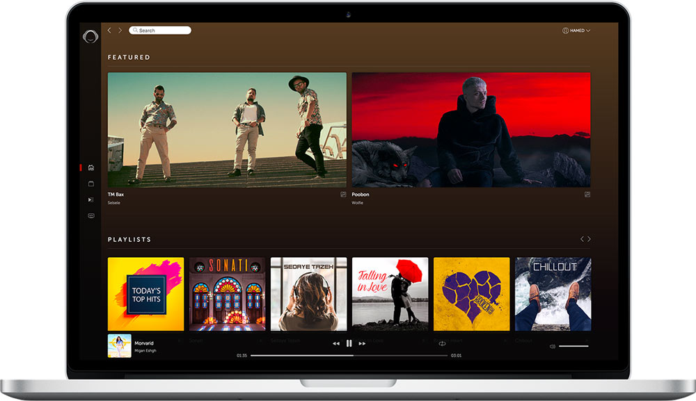اپلیکیشن ایرانی پخش موزیک