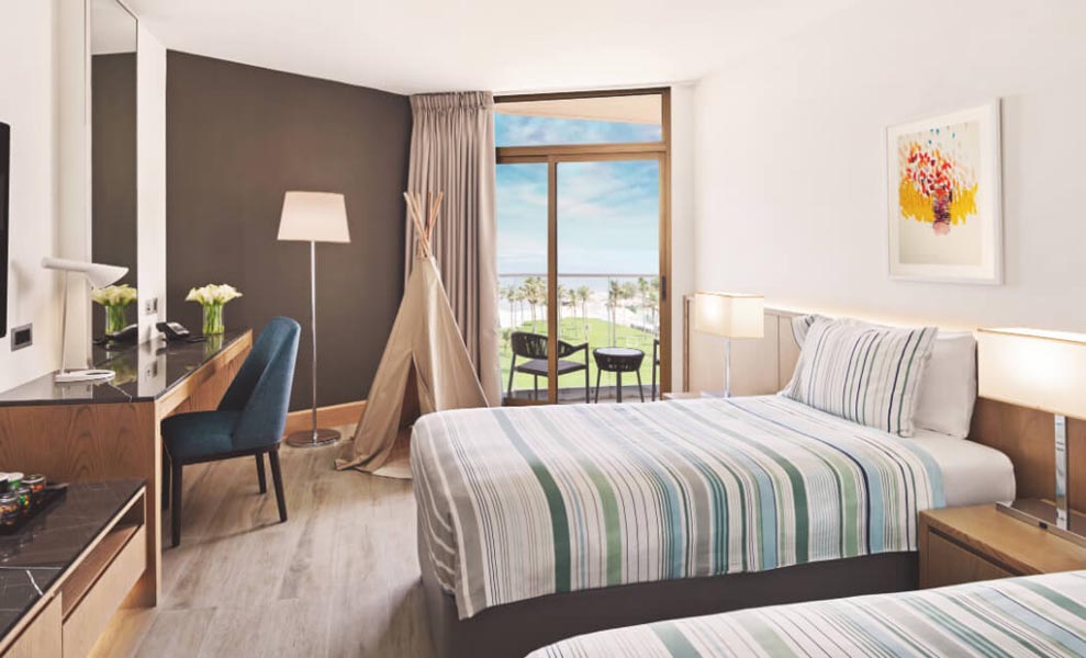 انواع اتاق ها و سوئیت های بیچ هتل JA جبل علی دبی