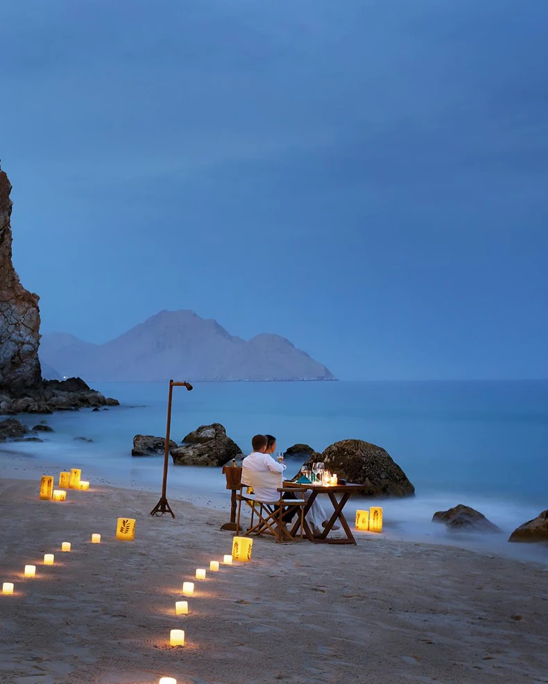 امکانات و تفریحات هتل Six Senses زیغی بی - شام خصوصی در خلیج زیغی