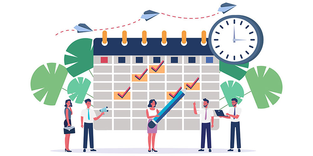 تنظیم جدول زمانی