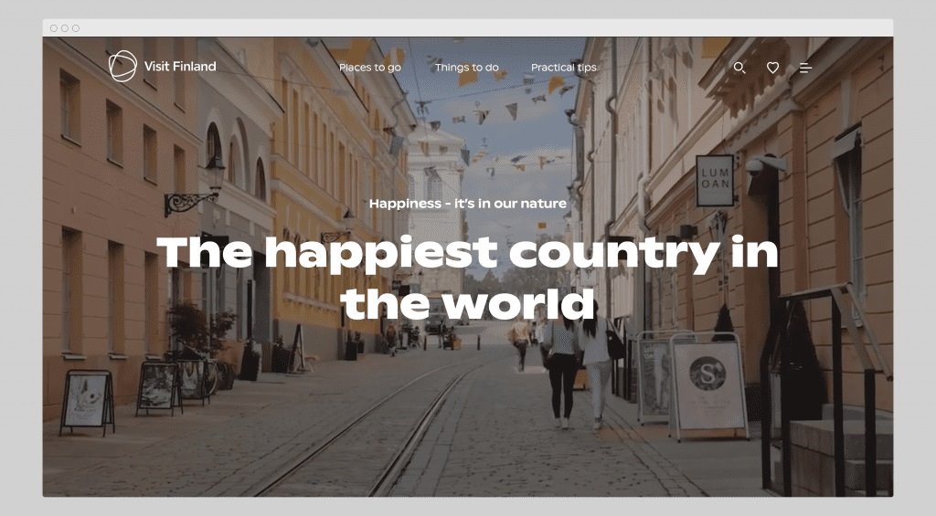 طراحی وب سایت گردشگری- وب‌سایت Visit Finland
